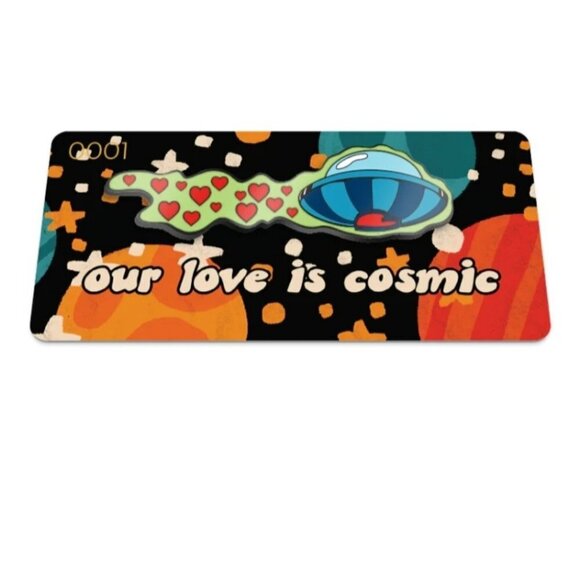 Zox Our Love is Cosmic Wristband and Pin - Picture 3 of 15